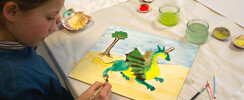Fabienne Monnier - Cours de peinture a tempera et arts plastiques dès 6 ans