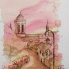 Croquis et aquarelle dans Locronan (29), avec Laure Sureau